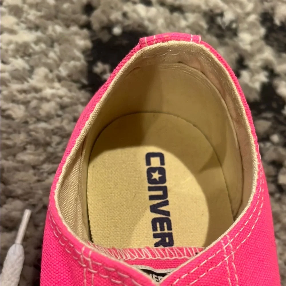 Converse Pink and White Chuck Taylor Sneakers - Picture 3 of 9